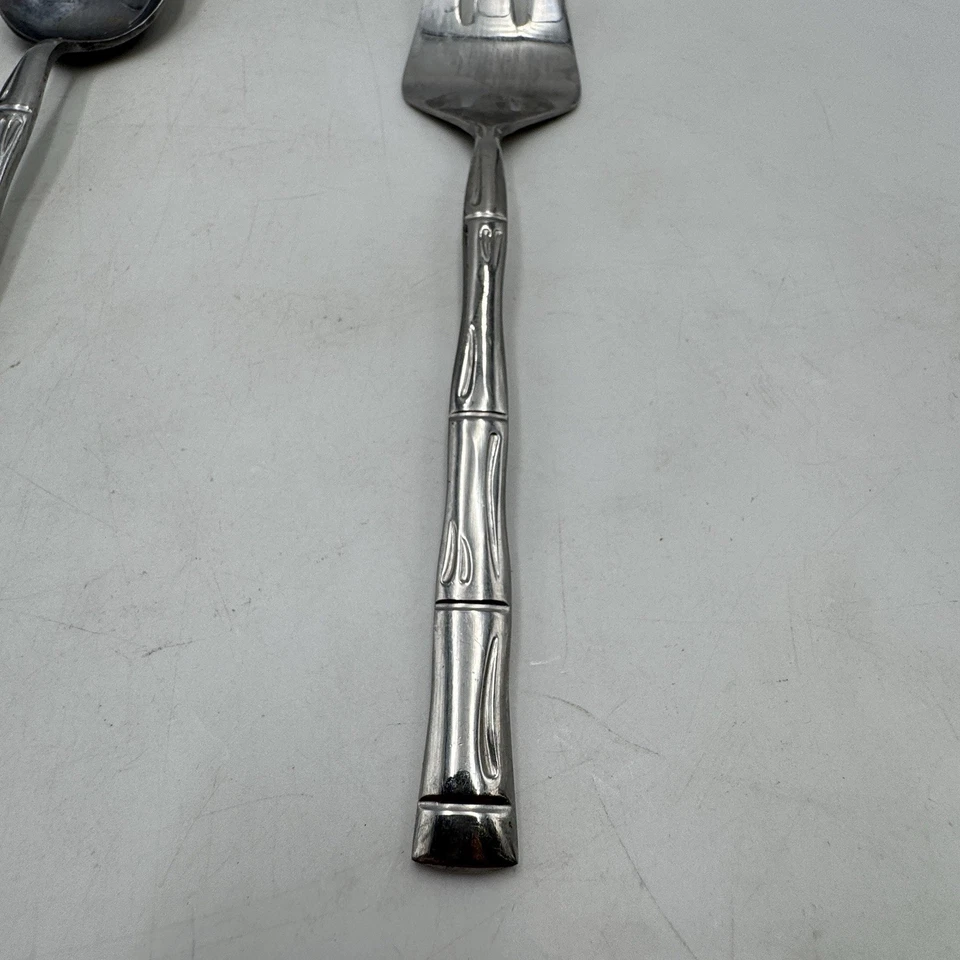 The Cellar BAMBOO Japan Ladle Meat Fork Serving Spoon Vintage - Image 2 of 4