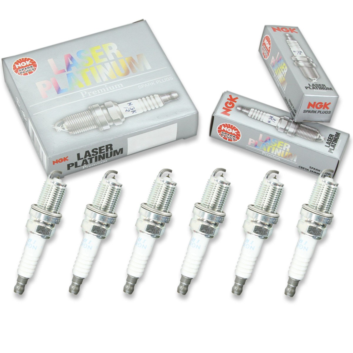 6 pc NGK Laser Platinum Spark Plugs for 2010-2011 BMW 528i 3.0L L6 Ignition rl