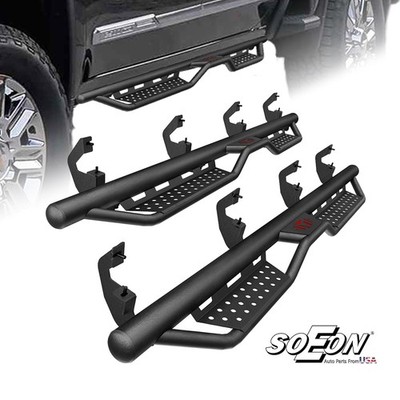 Drop Running Boards Side Step Bars For 2019-2026 Silverado Sierra 1500 Crew Cab