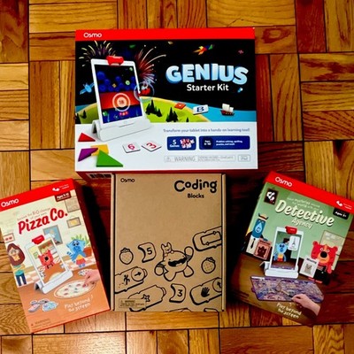 Osmo Super Bundle for iPad: Starter Kit + Add-On Coding, Pizza, Detective Kits
