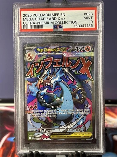 2025 POKEMON MEP EN-ME ULTRA-PREMIUM COLLECTION MEGA CHARIZARD X EX PSA 9