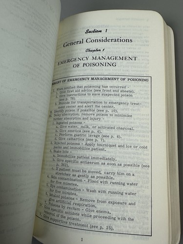 Handbook of Poisoning by Robert H. Dreisbach 5th Edition Paperback 1966 VTG - Imagen 8 de 13