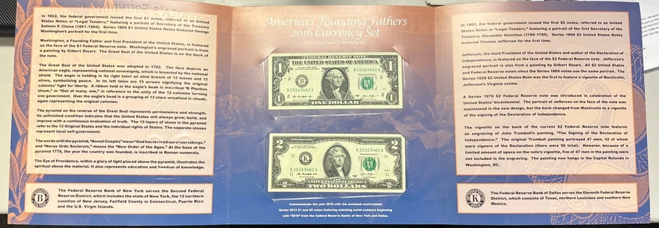 2016 Founding Fathers Currency Set - Image 3 of 4