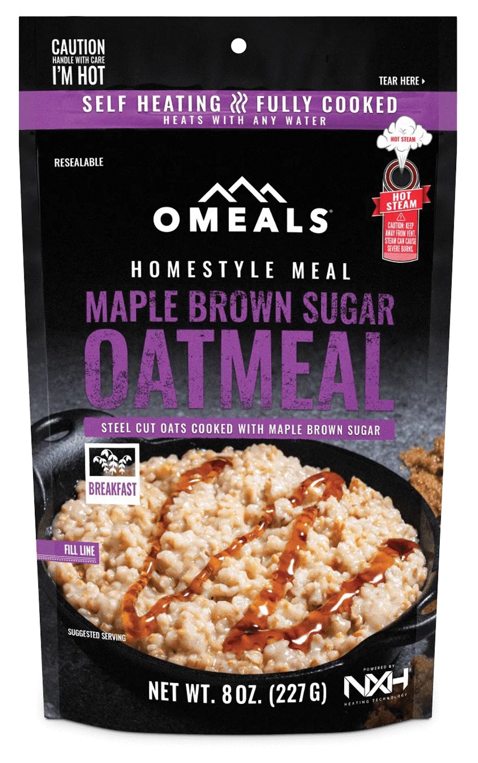 Овсяная каша с кленовым сиропом и коричневым сахаром По-домашнему | Полностью приготовленная, саморазогревающаяся, готовая к хранению