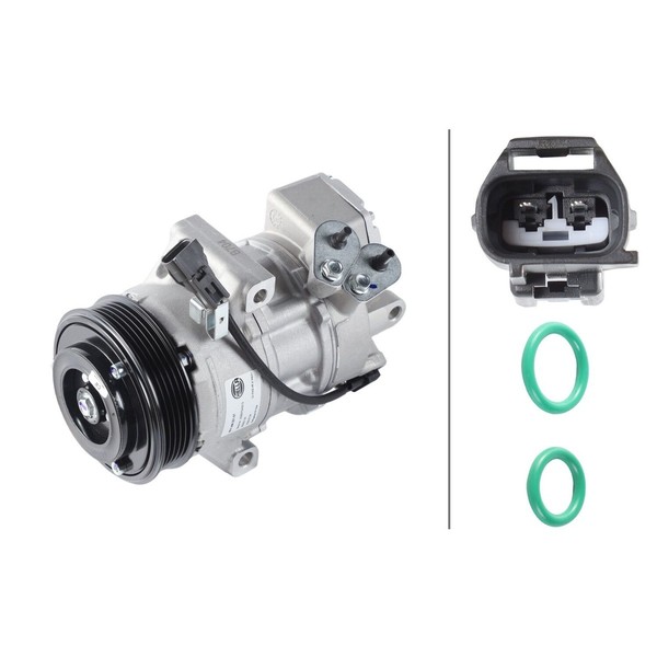 Klimakompressor 12 V Ø 100 Mm Hella Thermo-Expertise FüR U.A. Smart Forfour-image