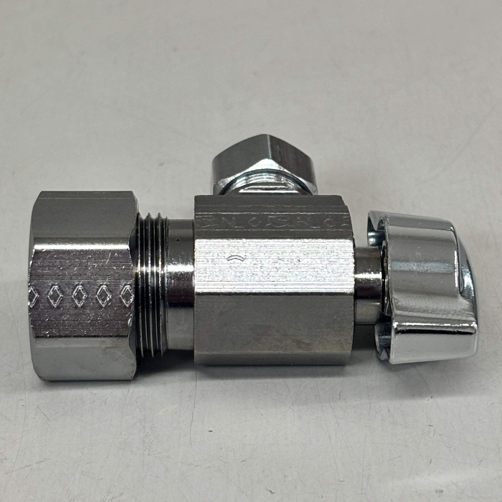 BRASSCRAFT 1/4 Turn Angle Ball Stop 1/2" NOM COMP In X 3/8" OD COMP Out KTCR19XC