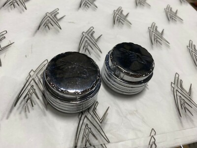 ZX-14 ENGRAVED CHROME FORK CAPS DIAMOND CUT 06-11 KAWASAKI NINJA