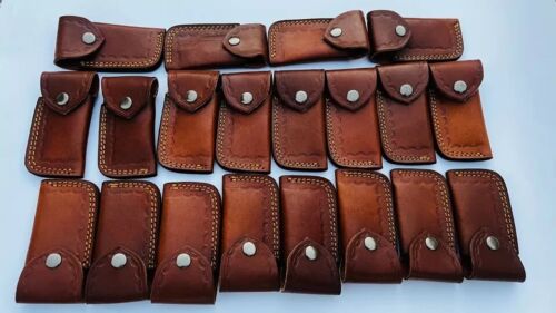 LOT OF 50pcs Damascus Steel Hunting Folding knife, Pocket Knives with Sheath - Picture 5 of 5