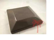 FENCE POST CAPS FOR TREATED WOOD 6X6 (5 5/8"x 5 5/8") Burnished Bronze Color