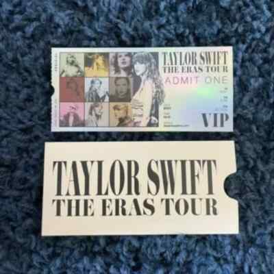 Taylor Swift The Eras Tour Souvenir VIP Ticket with Envelope VIP