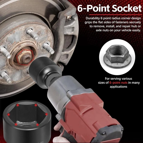 3/4" Drive Impact Socket Set, 27 pcs Standard SAE (7/8" to 2") & Metric(22-50mm) - Picture 9 of 19