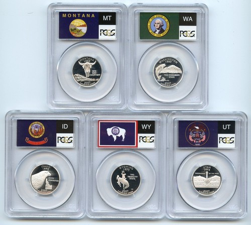 2007 S Silver State Quarter Set PCGS PR69DCAM