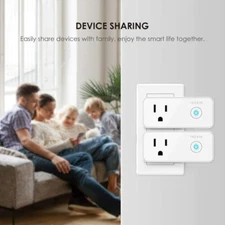 2x pack TECKIN Smart Plug Mini WiFi Outlet with USB Port SP25 Alexa, Google Home
