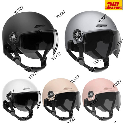 Roller-Helm für Elektrofahrzeuge, offener Motorrad-Helm mit Klappvisier DE *neu