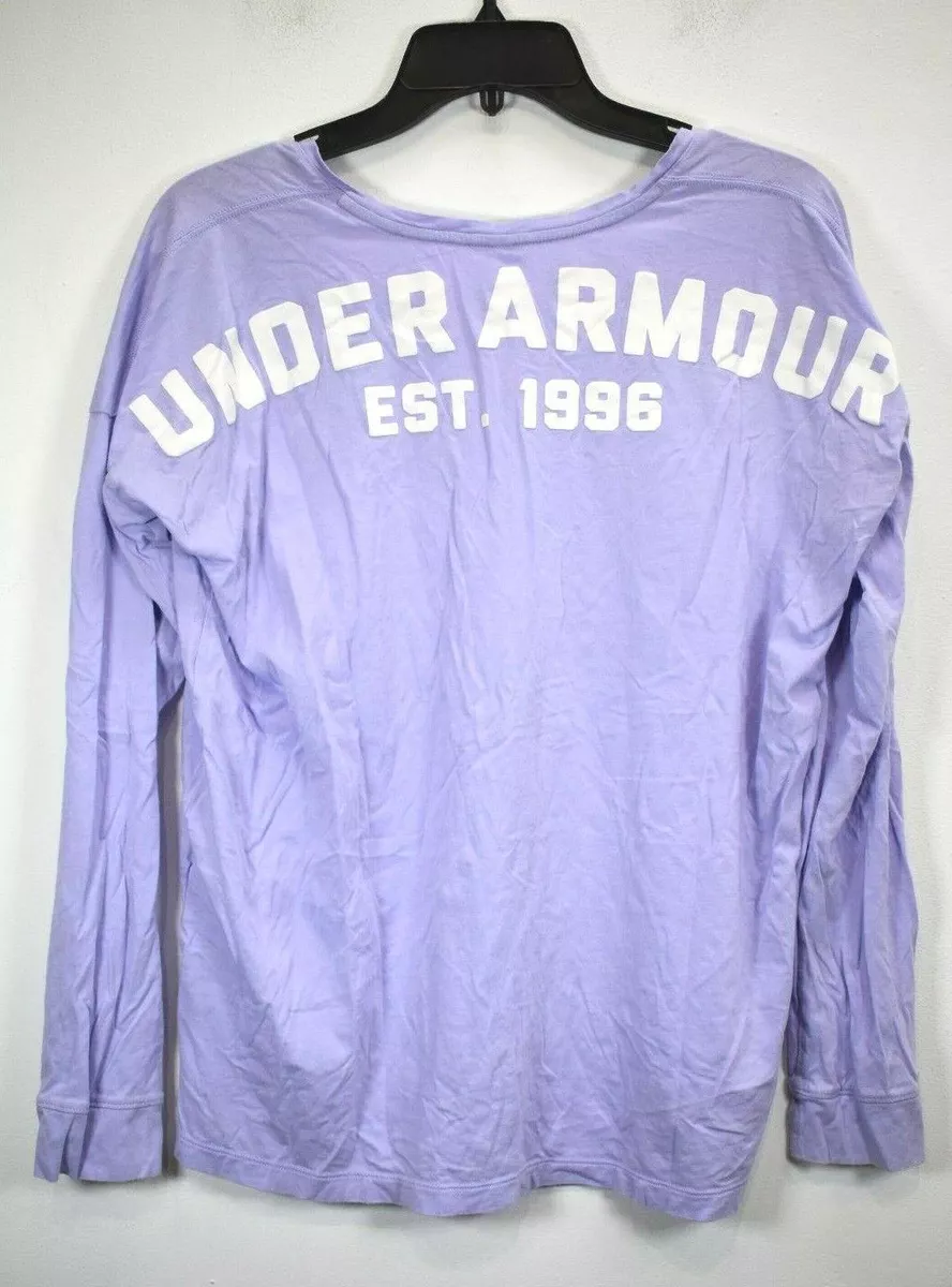 Purple long sleeve under armour deals