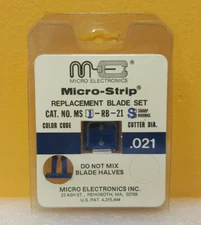 Micro Electronics MS1-RB-21S (Lot of 5) Micro-Strip Replacement Blade Set. New!
