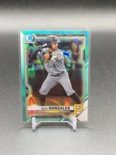 2021 Bowman Draft Nick Gonzales Aqua Wave Refractor /199 | Pittsburgh Pirates