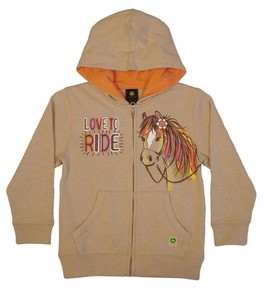 girls horse hoodie