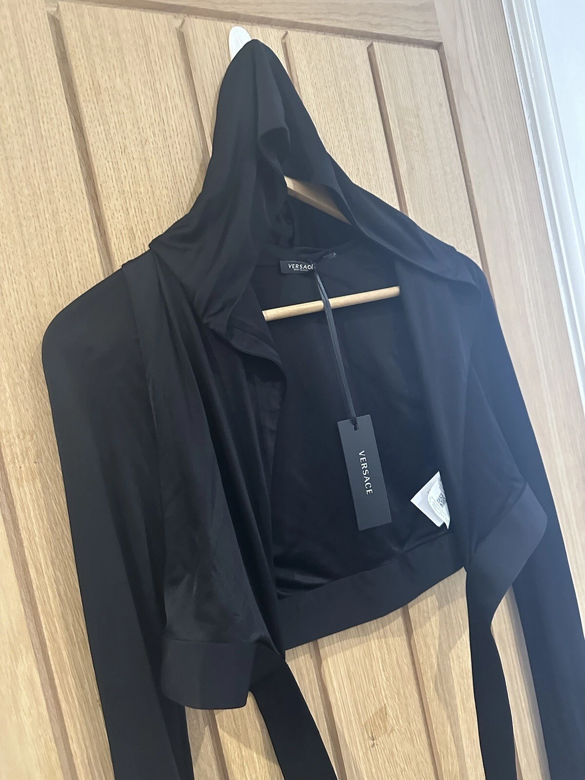 Felpa con cappuccio VERSACE Medusa Biggie taglia XS ORIGINALE IMBALLO ORIGINALE £1070 #R6