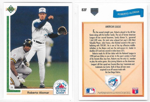 Upper Deck Baseball 1991 MLB All-Star Set Complete #80F-99F Griffey Ripken - Picture 5 of 21
