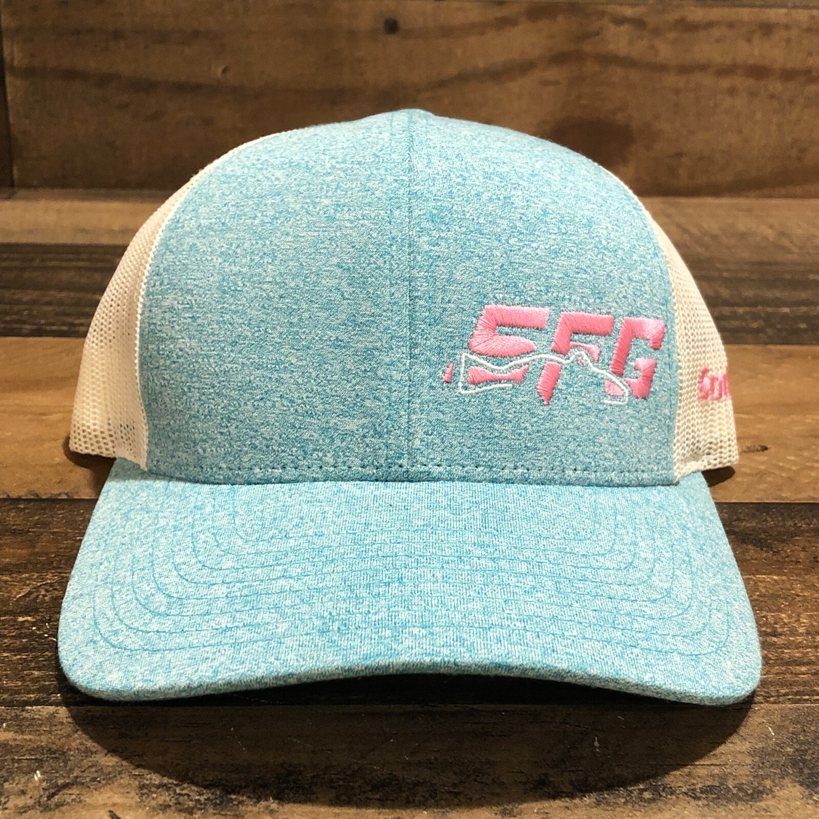 SFG Hat Snapback Baseball Cap Mens Blue Pink Sodium Fishing Gear