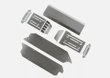 Stainless Steel Chassis Armor Anti-Wear Skid Plate Guard for  1/10 Traxxas Maxx