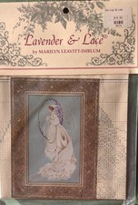 Lavender  Lace "SPRING BRIDE" Counted X Cross Stitch Pattern Only New L L 55