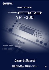 Yamaha PSR-E303 YPT-300 Instruction Manual: 84 Pages & Protective Covers!