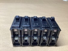 LOT OF 5 WESTINGHOUSE CIRCUIT BREAKERS 1 POLE 20A 102L130 CO