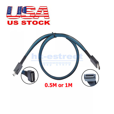 OcuLink PCIe 4.0 PCI-E SFF-8611 to SFF-8611 Data Active Cable for eGPU SSD US