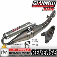 31602E SchalldäMpfer Giannelli Genehmigt Umgekehrte Aprilia Sr 50 Kat 2000/2003