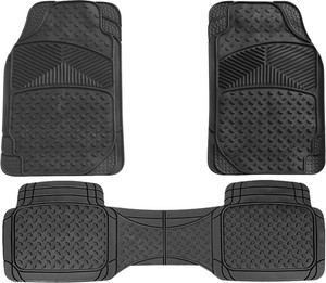 Virgo 3 Piece Heavy Duty Rubber Car Mats For Mercedes Benz 190 Ebay Image Is Loading Virgo 3 Piece Heavy Duty Rubber Car Mats