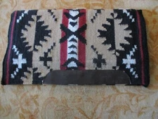 NEW TAN & BLACK COWGIRL DIMESTORE WESTERN WOOL FELT WESTERN SHOW PAD 34" x 38.5"