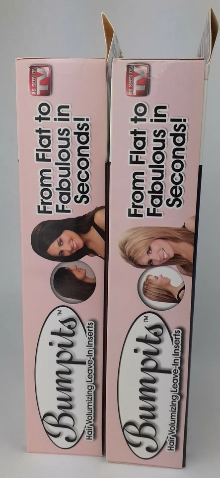 Inserciones voluminizadoras para cabello Bumpits - PAQUETE DE DOS - Rubio y marrón oscuro Mejor NUEVO Foto 4 de 4