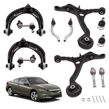 Front Upper Lower Control Arm & Sway Bar Link Set for Honda Accord 2008-2012
