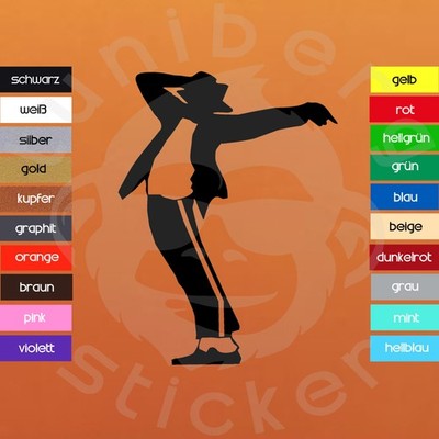 ''Michael Jackson'' Aufkleber   Sticker King of Pop  Versandkostenfrei