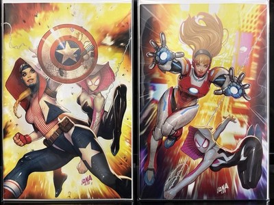 Spider-Gwen Gwenverse #3 & #4 David Nakayama Virgin Variant Set Marvel
