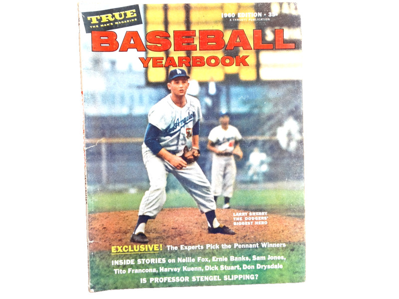 TRUE 1960 Baseball Yearbook – Dodgers’ Larry Sherry