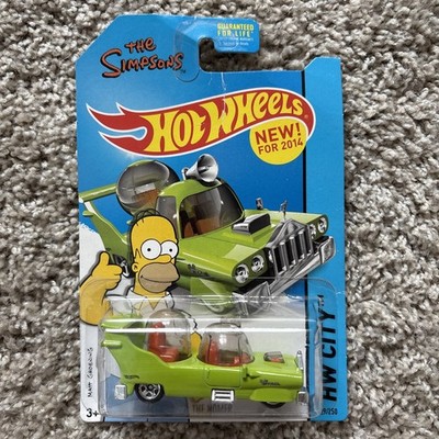 Hot Wheels 2014 The Simpsons Homer Mobile Clear Window Variant