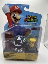 Jakks World of Nintendo Super Mario CHAIN CHOMP w Block 4" Figure NEW 2026