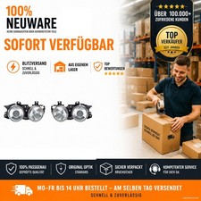 Scheinwerfer Set Super-De/H1 Links & Rechts passend f�r BMW 7 E32 09/88-09/94