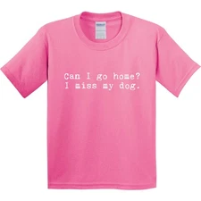Inktastic Can I Go Home? I Miss My Dog Youth T-Shirt Dogs Doggy Doggies Puppy