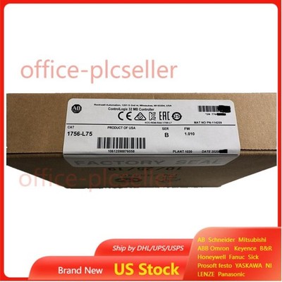 Sealed 1756-L75 /B ControlLogix Logix5575 Processor 32 MB Controller US Free Tax