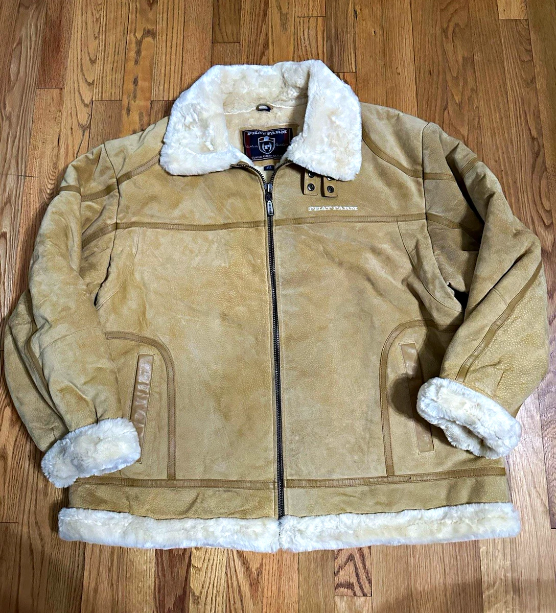 Phat Farm ホワイトレザージャケット 2XL Phat Farm Men's Coats, Jackets & Vests for Sale - Shop New & Used