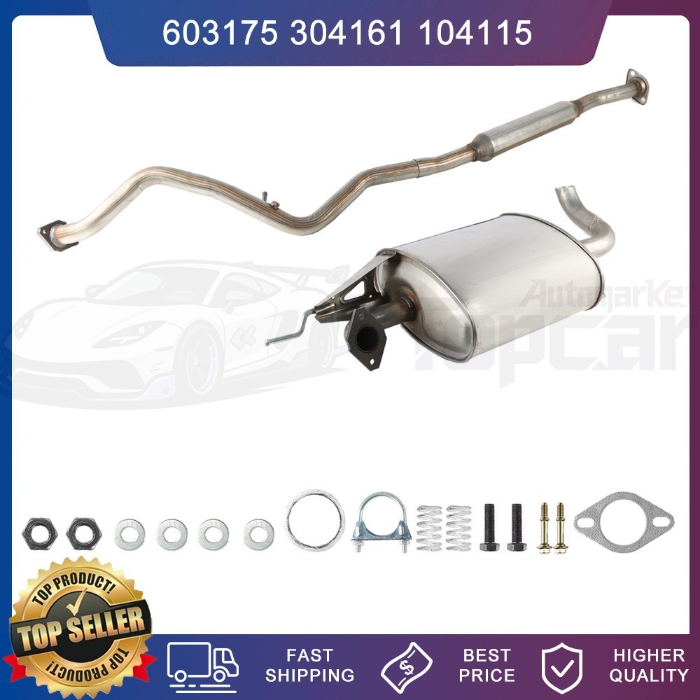 Resonator Pipe Muffler Kit Fit 2012-16 XV Crosstrek Impreza 2.0L Stainless Steel