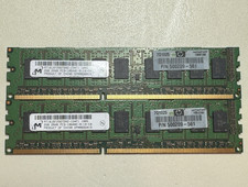 HP 4GB 2x2GB DDR3 ECC Registered DIMM PC3-10600R 240-Pin 500209-561