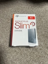 Seagate External Hard Drive 1TB Backup Plus Slim USB 3.0 2.5" Portable