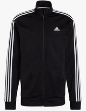 adidas 3-Stripe Tricot Track Jacket H46099 Black/White Size 5XL NWT