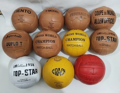 Historical Leather Balls, FIFA World Cup 1930 to 1966 Soccer Ball size 1 & 5