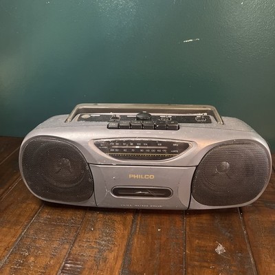 Vintage Philco AM/FM Stereo Tuner Cassette Boombox Model: 123K Untested